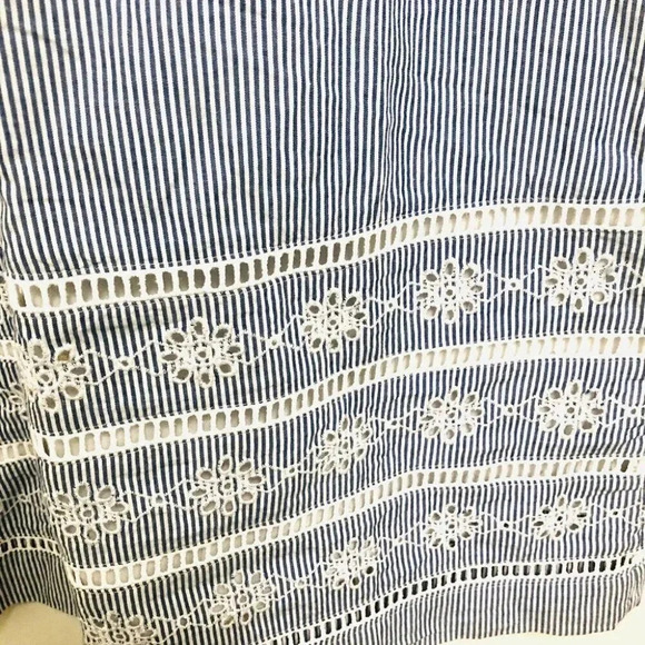 Vineyard Vines Moonshine Sandbar Strip Bow Sleeveless V-Neck Dress Size XS NWT - Picture 4 of 13